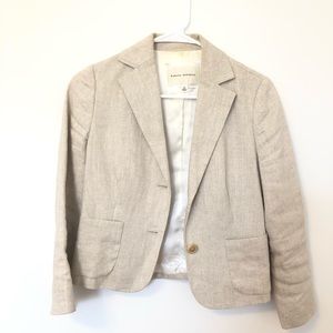 Banana Republic Blazer size 0 metallic linen